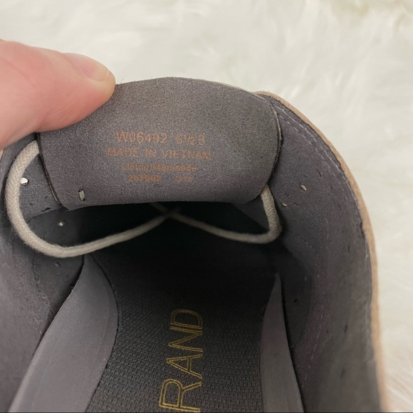 Cole Haan “Zerogrand” Wingtip Oxford Sneakers, Beige and White, Size 6.5 - Picture 8 of 8